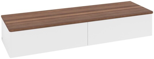 Villeroy & Boch Villeroy & Boch Antao Sideskap 160x50x26,8 cm u/lys Hvit Matt/Valnøtt Villeroy & Boch Villeroy & Boch Antao Sideskap 160x50x26,8 cm u/lys Hvit Matt/Valnøtt