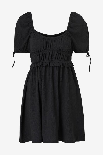 Gina Tricot Kjole Puff Sleeve DresSvart Gina Tricot Kjole Puff Sleeve DresSvart