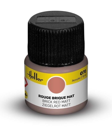 Heller Akryl No 70 Brick Red - Matt 12ml