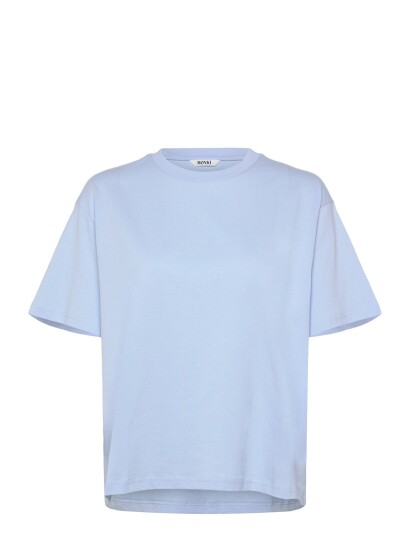 Monki Boxy Cotton T Shirt Blue XS