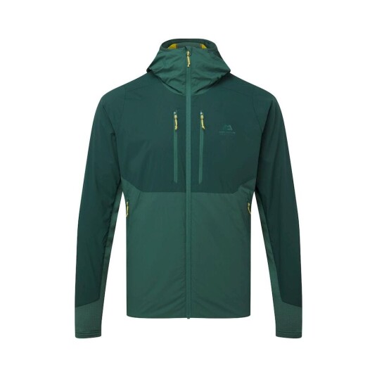 Mountain Equipment Switch Pro Hooded Mellomjakke Herre Pine/Fern L Mountain Equipment Switch Pro Hooded Mellomjakke Herre Pine/Fern L