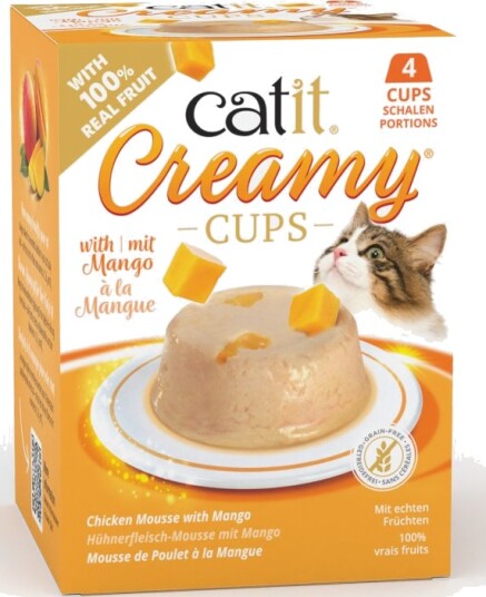Catit Creamy Cups med mango Kylling 4 x 25 g