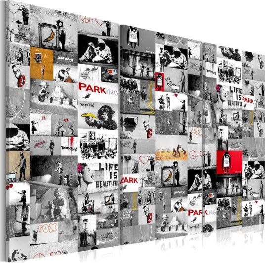 Bilde Street Art Banksy Iii 120x80 Artgeist sp. z o. o.