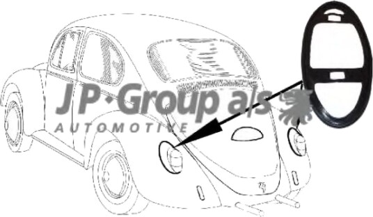 tetning, baklys JP GROUP 8195350402