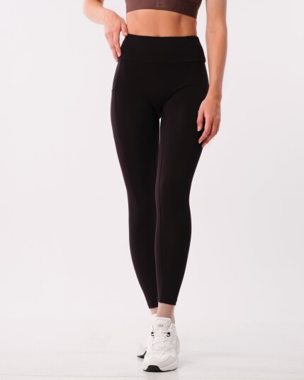 Bumpro Lively Scrunch Pocket Tights Black - S