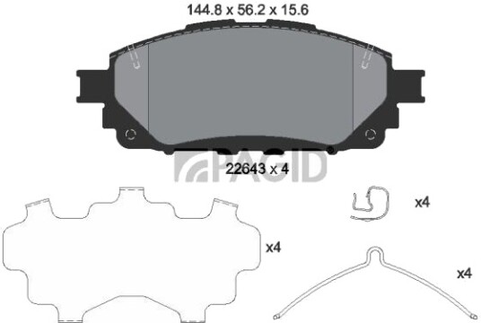 PAGID T2662N Bremseklosser PAGID T2662N Bremseklosser