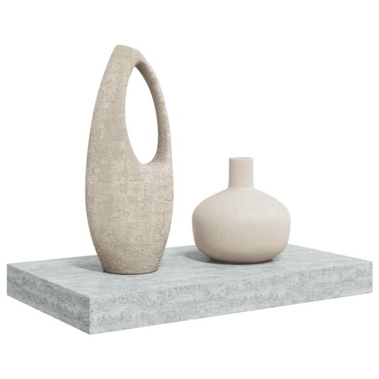 vidaXL Flytende vegghylle betonggr? 40x23x3,8 cm MDF