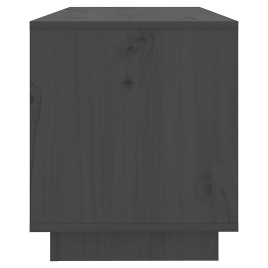 vidaXL TV-benk grå 74x34x40 cm heltre furu