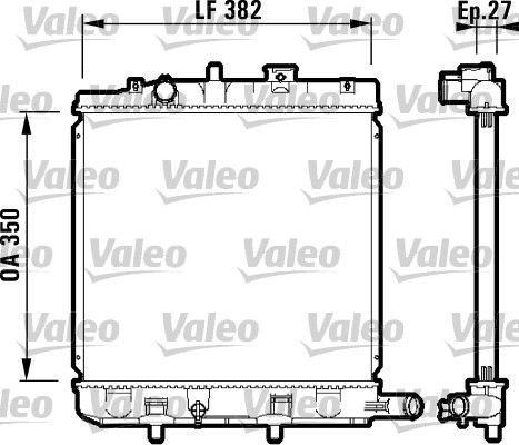 Radiator VALEO 732726 Radiator VALEO 732726