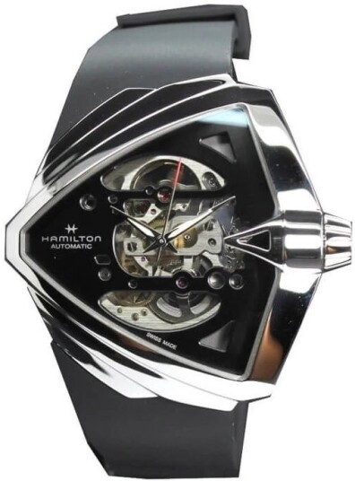 Hamilton Herreklokke H24625330 Ventura Sort/Gummi Hamilton Herreklokke H24625330 Ventura Sort/Gummi