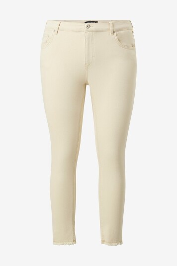 Only Carmakoma - Jeans carWilly Reg Ank Raw SK Dnm DOT019 - Beige