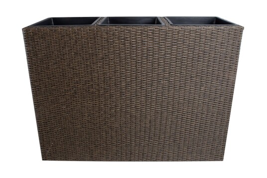 Wicker Dyrkingskasse 110x39xH88 cm Mørkebrun
