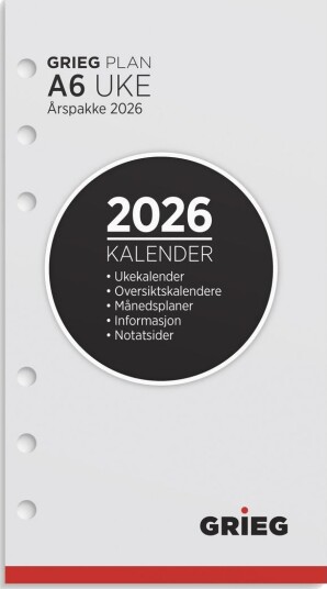 Årspakke Grieg A6 2026 uke