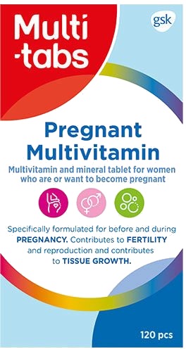 Multi tabs Pregnant multivitamin   120 Tabletter