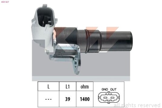 Impulsgiver, veivaksel KW 453 327 Impulsgiver, veivaksel KW 453 327