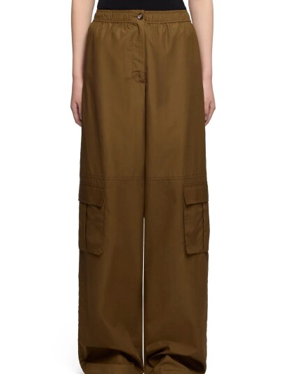 7 For All Mankind Cargo Wide Pant Popeline Toffee Brown L x 33 7 For All Mankind Cargo Wide Pant Popeline Toffee Brown L x 33