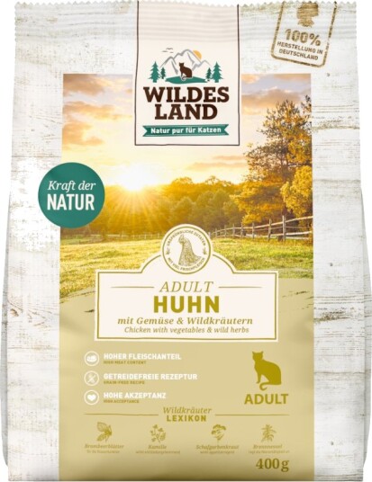 Wildes Land Cat Tørrfôr Kylling & Hagegrønnsaker 400g