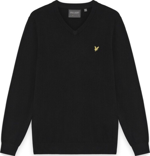 Lyle & Scott Golf V Neck Pullover Golfgenser herre Jet Black Small Lyle & Scott Golf V Neck Pullover Golfgenser herre Jet Black Small