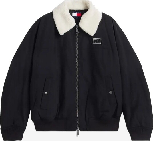 Tommy Jeans Tjm Flag Aviator Jacket BLACK XS