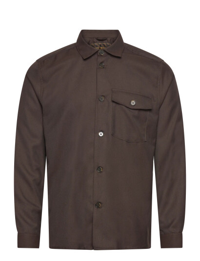 Mos Mosh Gallery Mmgnole Serge Overshirt - Brown - L