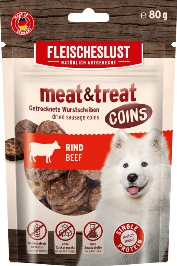 Fleischeslust Meat & Treat Coins Okse 80 G