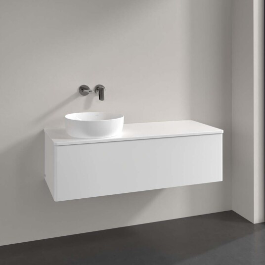 Villeroy & Boch Antao Servantskap med 1 skuff 120x50x36 cm m/lys Hvit Matt