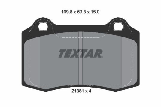 Bremseklosser TEXTAR 2138102 Bremseklosser TEXTAR 2138102