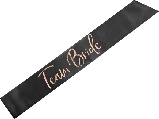Party Deco Team Bride Skjærf Svart 75 Cm