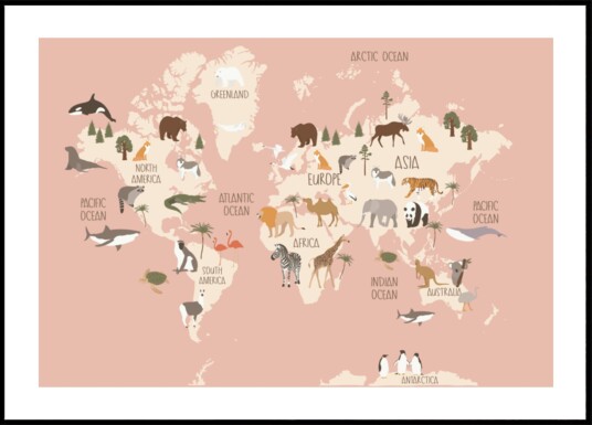 Global Wildlife Guide Plakat / 70x100