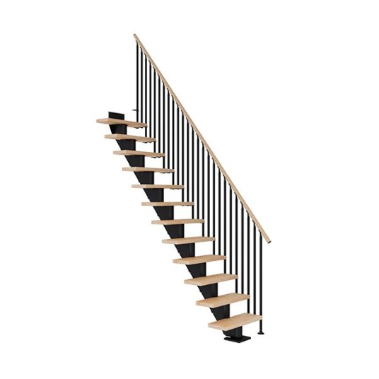 Dolle Frankfurt Rett Trapp Svart-classic Iii-oljet Bøk-75-13 - Loddrett Høyde 259 301 Cm Dolle Frankfurt Rett Trapp Svart-classic Iii-oljet Bøk-75-13 - Loddrett Høyde 259 301 Cm