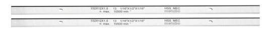 Metabo HSS Høvelstål 2-pk for DH 330/316 - 332x12x1.5 mm Metabo HSS Høvelstål 2-pk for DH 330/316 - 332x12x1.5 mm
