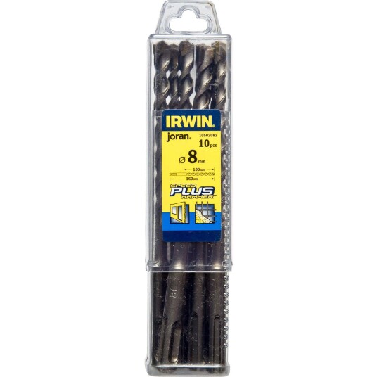 Irwin 10502082 Bor Ø 8 mm SpeedHammer Plus 10 pakning Lengde: 160