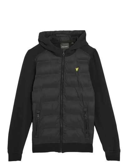 Lyle & Scott Hybrid Hoodie - Black - 122-128 Lyle & Scott Hybrid Hoodie - Black - 122-128