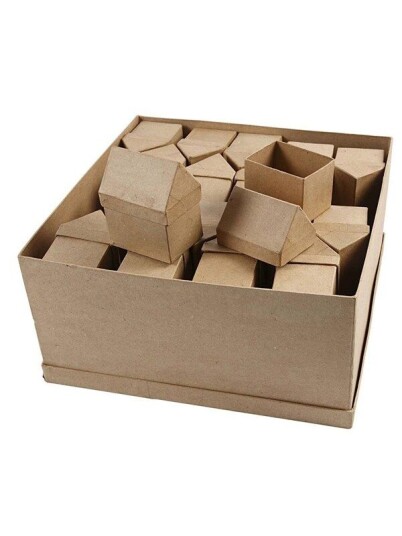 Creativ Company Storage boxes House Papier mache 40pcs.