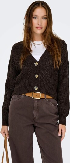 ONLY Onlcarol Nice L/S Cardigan Knt Noos Brown XL