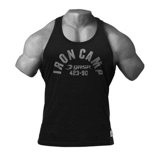 Gasp Throwback Tank Wash Black Svart Large Gasp Throwback Tank Wash Black Svart Large