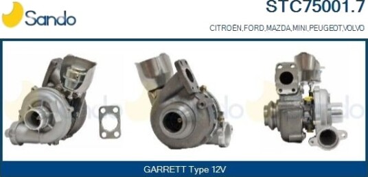SANDO STC75001.7 Turbolader SANDO STC75001.7 Turbolader