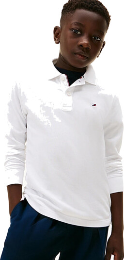 Tommy Hilfiger Reg Polo Long Sleeve Hvit 12