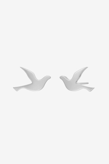 Edblad Øreringer Dove Studs Steel Sølv
