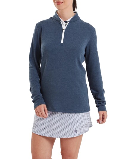 FootJoy 1/4 Zip Blade Collar Midlayer   Navy   S
