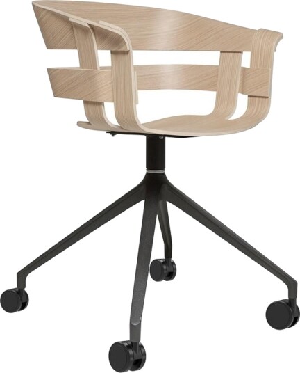Design House Stockholm Wick Svingstol med Hjul Eik/ Grå