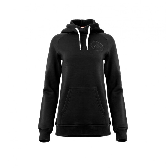 Aclima  FleeceWool V2 Hoodie Dame - 123 Jet Black 2XL