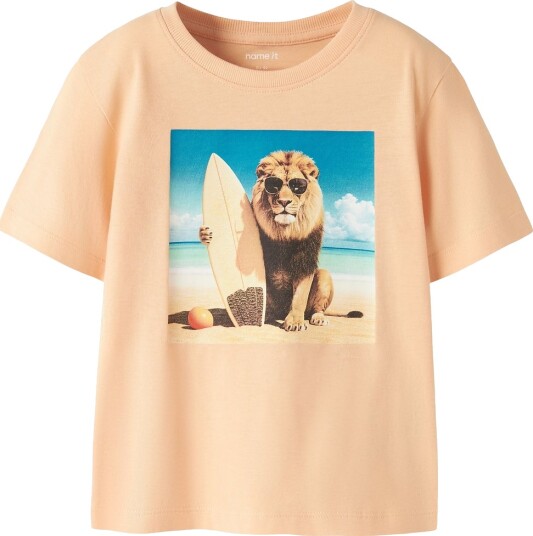 Name It T skjorte NmmVoto Peach Fuzz Name It 5 år (110) T skjorte Beige Oransje