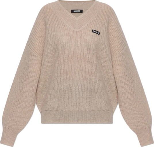 Rotate Birger Christensen Dame Strikkevarer Beige M,