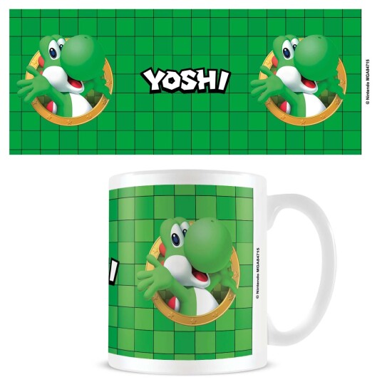 Pyramid International - Super Mario Mug Yoshi 3D Port - White Pyramid International - Super Mario Mug Yoshi 3D Port - White
