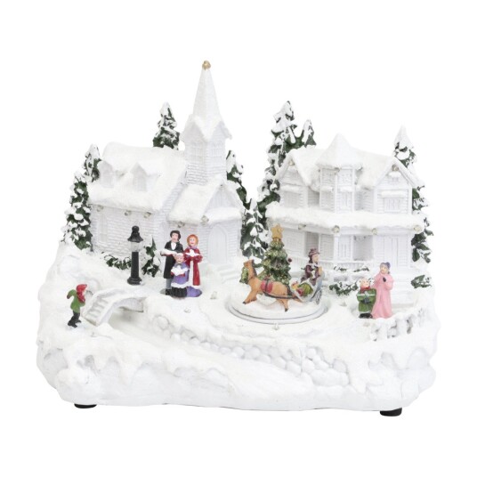 KULZ JULELANDSBY HVIT BY KUVILWHVIL