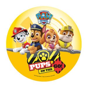 Kakebilde Wafer Paw Patrol Gul 20cm 