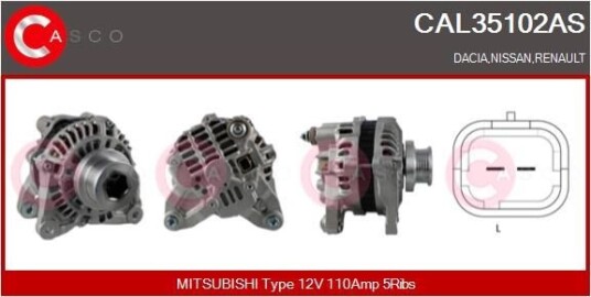 Dynamo CASCO CAL35102AS Dynamo CASCO CAL35102AS
