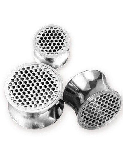 Aab Piercing Plugg med Nettingflate Strl 14 mm