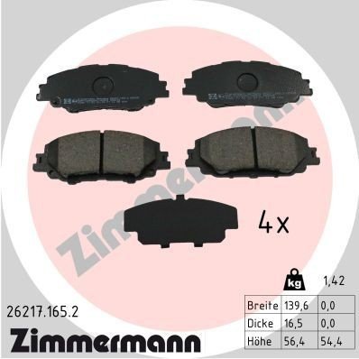 Bremseklosser ZIMMERMANN 26217.165.2